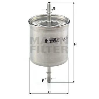 Filtre à carburant MANN-FILTER WK 822/2