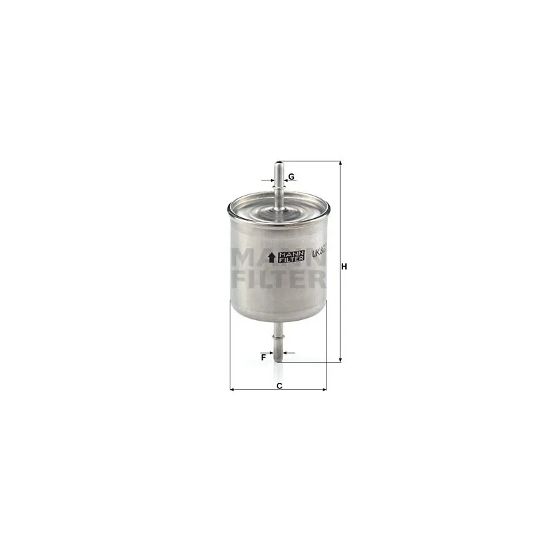 Filtre à carburant MANN-FILTER WK 822/2