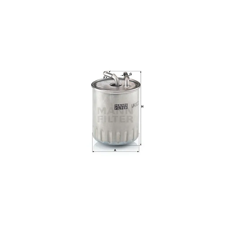 Filtre à carburant MANN-FILTER WK 822/3