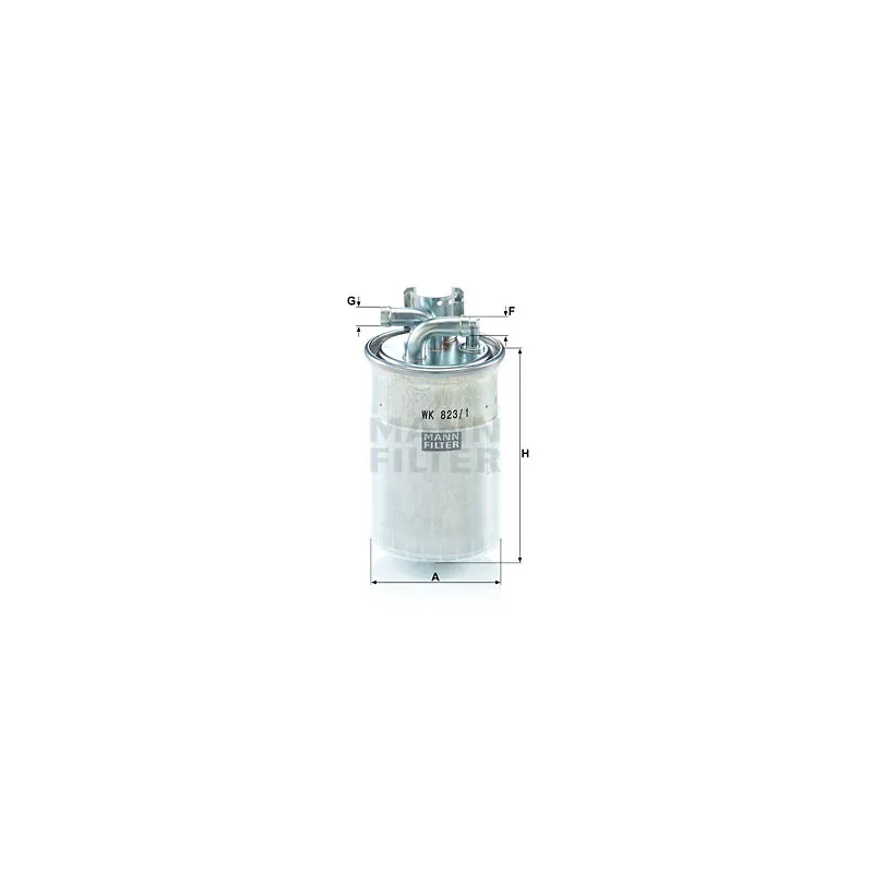 Filtre à carburant MANN-FILTER WK 823/1