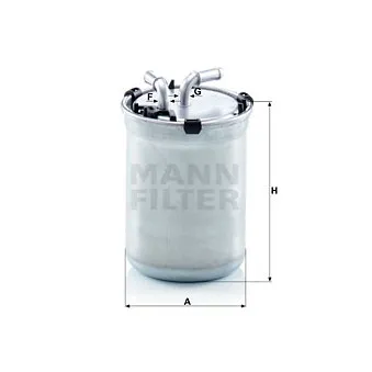 Filtre à carburant MANN-FILTER WK 823/2