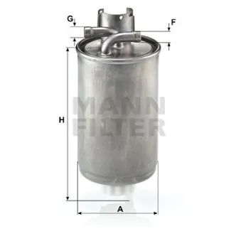 Filtre à carburant MANN-FILTER WK 829