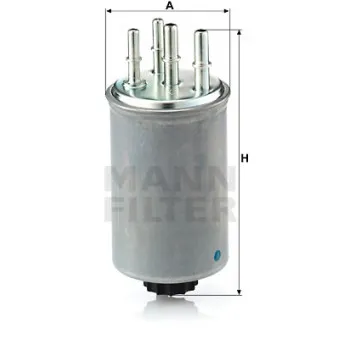 Filtre à carburant MANN-FILTER WK 829/4