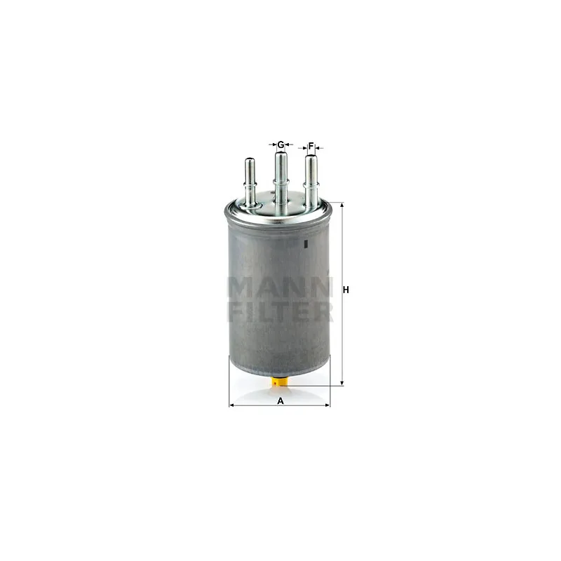 Filtre à carburant MANN-FILTER WK 829/7