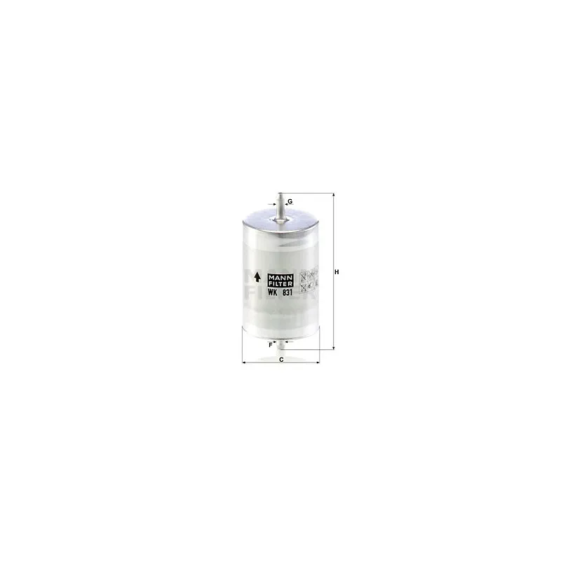 Filtre à carburant MANN-FILTER WK 831