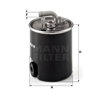 Filtre à carburant MANN-FILTER WK 842/18