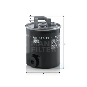Filtre à carburant MANN-FILTER WK 842/19