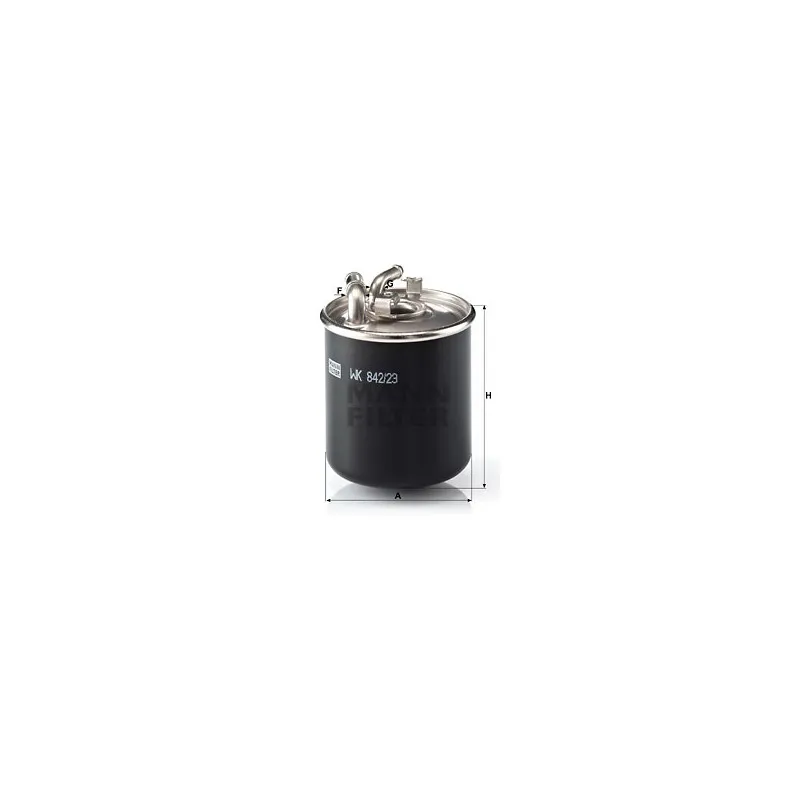 Filtre à carburant MANN-FILTER WK 842/23 x