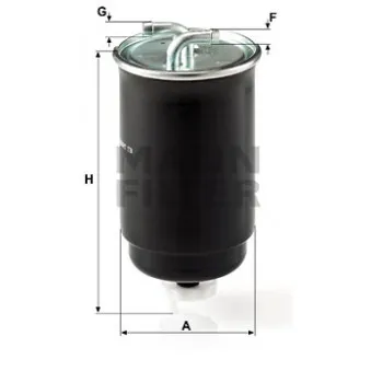 Filtre à carburant MANN-FILTER WK 842/3