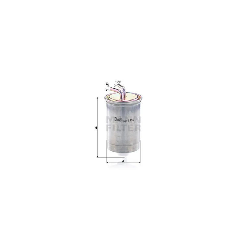 Filtre à carburant MANN-FILTER WK 845/3