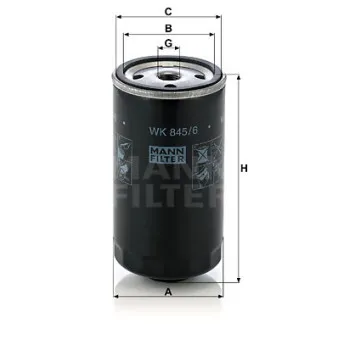 Filtre à carburant MANN-FILTER