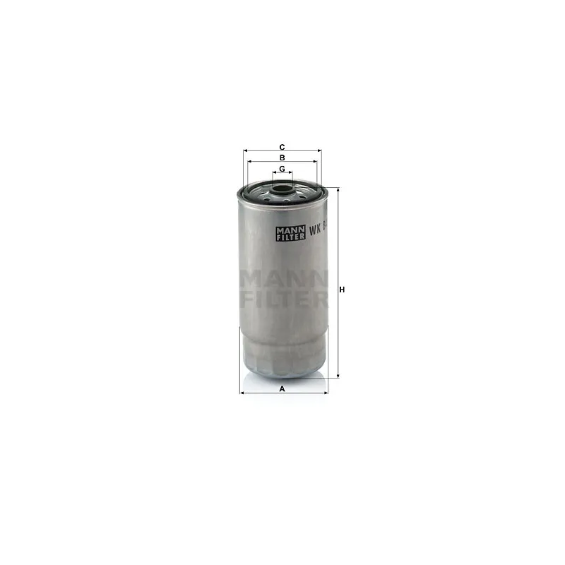 Filtre à carburant MANN-FILTER WK 845/7