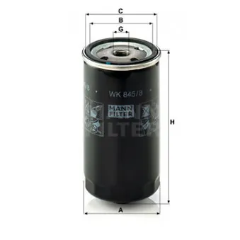 Filtre à carburant MANN-FILTER WK 845/8