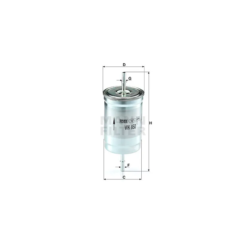 Filtre à carburant MANN-FILTER WK 850