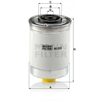 Filtre à carburant MANN-FILTER WK 850/2