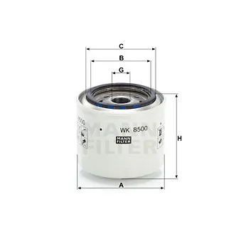 Filtre à carburant MANN-FILTER WK 8500
