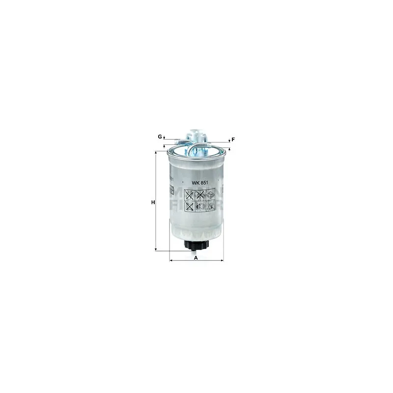 Filtre à carburant MANN-FILTER WK 851