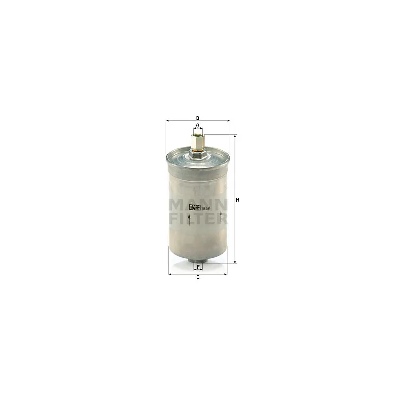 Filtre à carburant MANN-FILTER WK 853/1