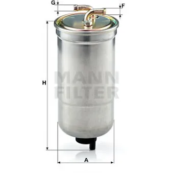 Filtre à carburant MANN-FILTER WK 853/16