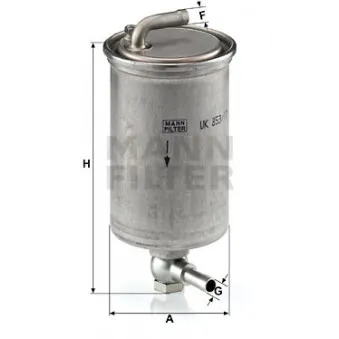 Filtre à carburant MANN-FILTER WK 853/17