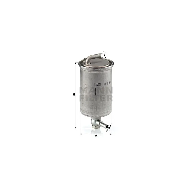 Filtre à carburant MANN-FILTER WK 853/17