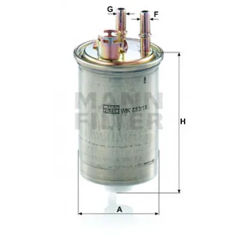 Filtre à carburant MANN-FILTER WK 853/18