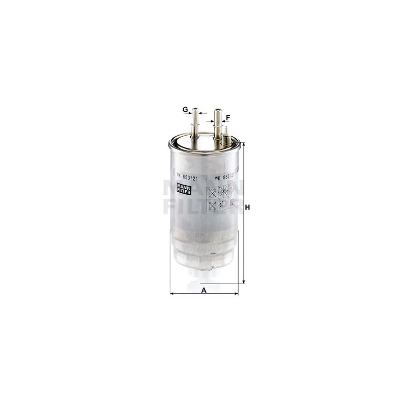 Filtre à carburant MANN-FILTER WK 853/21