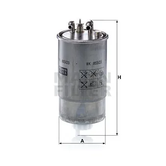 Filtre à carburant MANN-FILTER WK 853/23