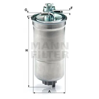 Filtre à carburant MANN-FILTER WK 853/3 x