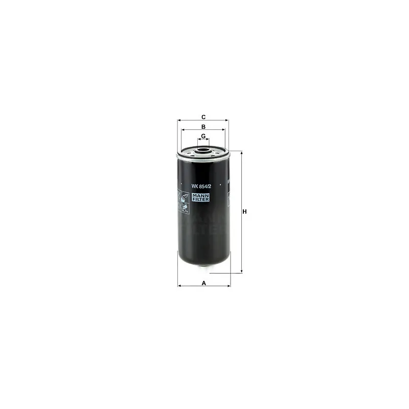 Filtre à carburant MANN-FILTER WK 854/2
