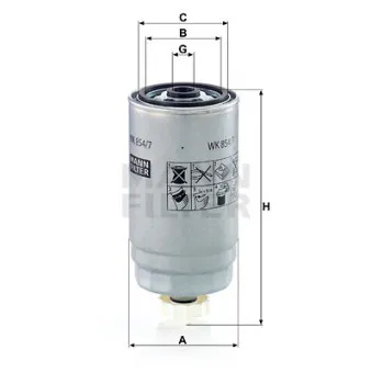 Filtre à carburant MANN-FILTER