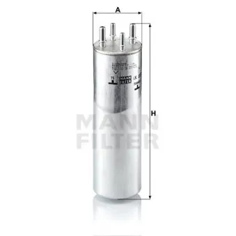 Filtre à carburant MANN-FILTER WK 857/1