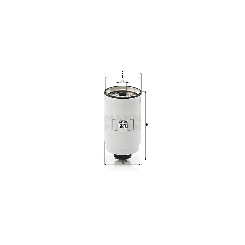 Filtre à carburant MANN-FILTER WK 880