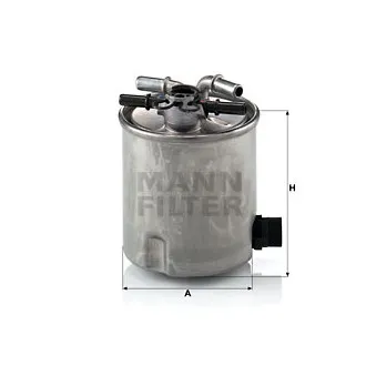 Filtre à carburant MANN-FILTER WK 9007