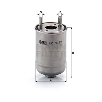 Filtre à carburant MANN-FILTER WK 9012 x