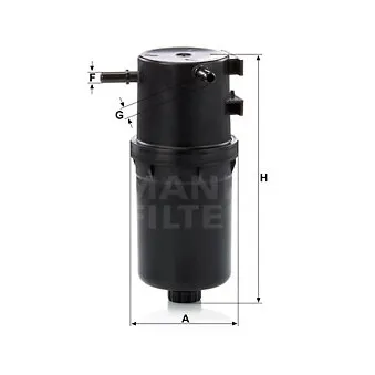 Filtre à carburant MANN-FILTER WK 9016