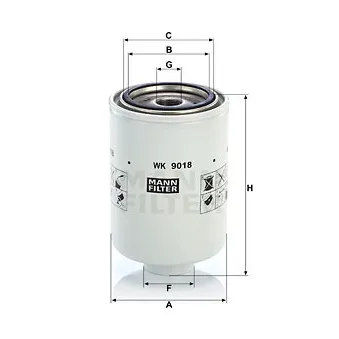 Filtre à carburant MANN-FILTER