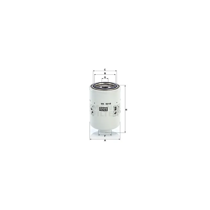 Filtre à carburant MANN-FILTER WK 9018 x