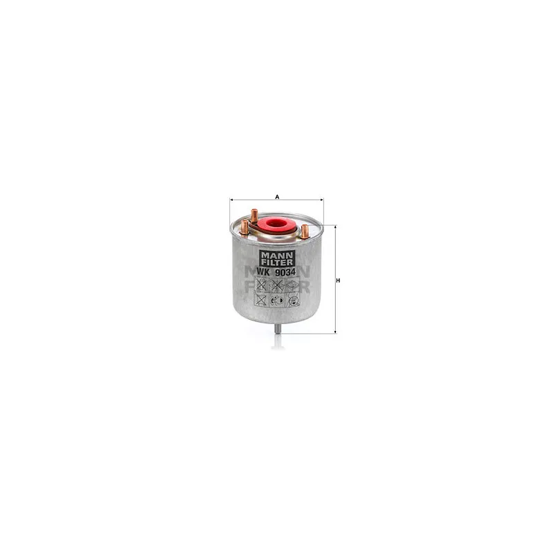 Filtre à carburant MANN-FILTER WK 9034 z