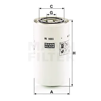 Filtre à carburant MANN-FILTER WK 9065