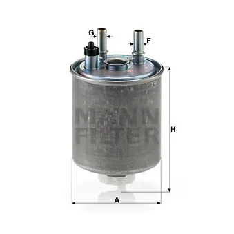 Filtre à carburant MANN-FILTER WK 918/1