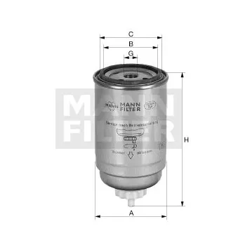 Filtre à carburant MANN-FILTER WK 932/1