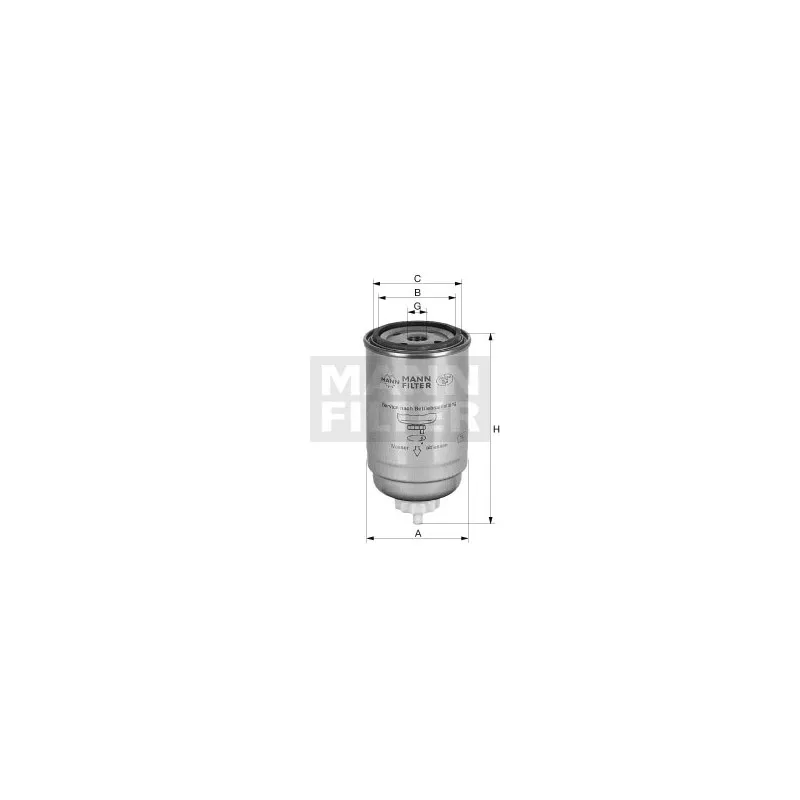 Filtre à carburant MANN-FILTER WK 932/1