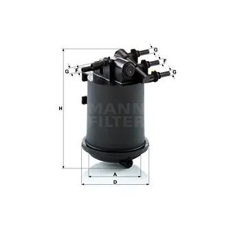 Filtre à carburant MANN-FILTER WK 939/1