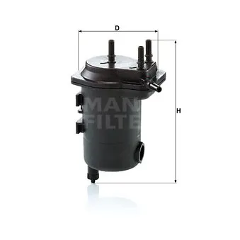 Filtre à carburant MANN-FILTER WK 939/10 x