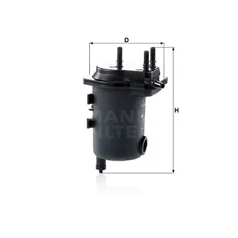Filtre à carburant MANN-FILTER WK 939/17 x