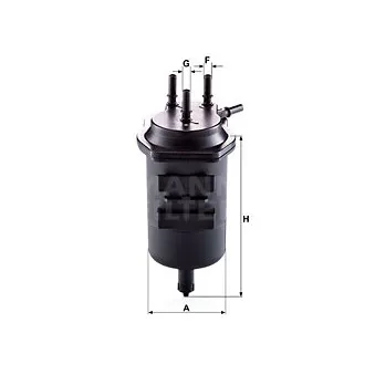 Filtre à carburant MANN-FILTER WK 939/4