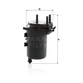 Filtre à carburant MANN-FILTER WK 939/5