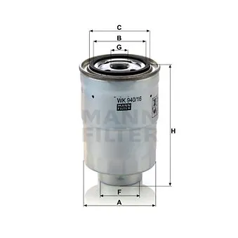 Filtre à carburant MANN-FILTER WK 940/16 x