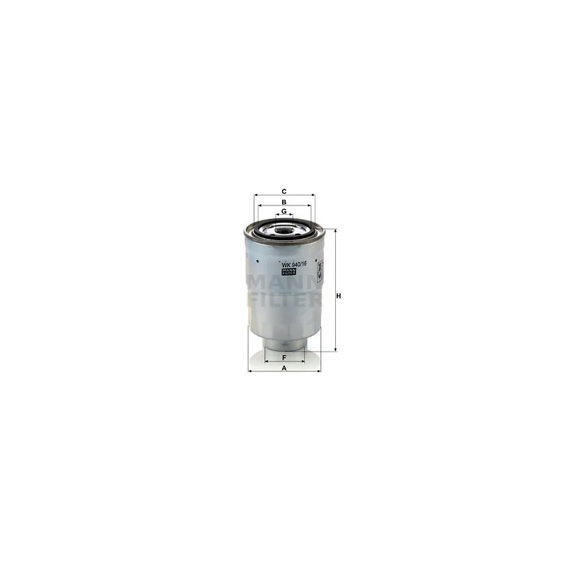 Filtre à carburant MANN-FILTER WK 940/16 x